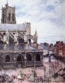 l’église de saint jacques dieppe temps pluvieux 1901 Camille Pissarro